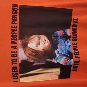 CHUCKY orange crewneck tee